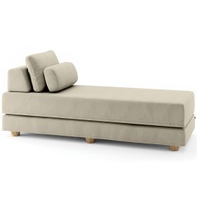 Jaxx Balshan Chaise Lounge Daybed (Color: Ivory)