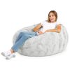 Jaxx Cocoon 4 Foot Bean Bag Chair - Faux Fur