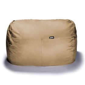 Jaxx 5.5 ft Bean Bag Loveseat (Color: Camel)