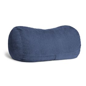 Jaxx 7 ft Giant Bean Bag Sofa with Premium Chenille Cover (Color: Premium Chenille Navy)