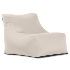 Jaxx Ponce Outdoor Bean Bag Chair - Weather Resistant Patio and Poolside Lounge Seating (Color: Pearl)