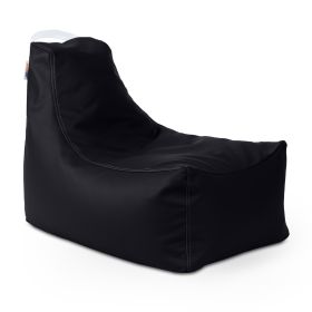 Jaxx Pezzi Jr Kids Classroom Bean Bag Chair, Premium Vinyl (Color: Black)