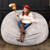 Jaxx Saxx 6 Foot Giant Bean Bag Chair - Padded Microvelvet