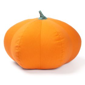 Jaxx Pumpkin Pouf - Luxurious Ottoman for Fall & Halloween Decor (Color: Sunbrella Tangerine)