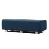 Jaxx Caya 4-in-1 Large Bed Bench, Giant Ottoman, Dining Bench, and Yoga and Massage Platform, King, Boucle