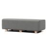 Jaxx Caya 4-in-1 Large Bed Bench, Giant Ottoman, Dining Bench, and Yoga and Massage Platform, King, Boucle
