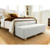 Jaxx Caya 4-in-1 Large Bed Bench, Giant Ottoman, Dining Bench, and Yoga and Massage Platform, King, Boucle