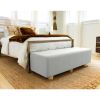 Jaxx Caya 4-in-1 Large Bed Bench, Giant Ottoman, Dining Bench, and Yoga and Massage Platform, King, Boucle