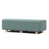 Jaxx Caya 4-in-1 Large Bed Bench, Giant Ottoman, Dining Bench, and Yoga and Massage Platform, King, Boucle