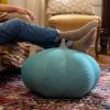 Jaxx Pumpkin Pouf - Luxurious Ottoman for Fall & Halloween Decor
